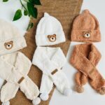 کلاه و شالگردن بچگانه🐻سه رنگ