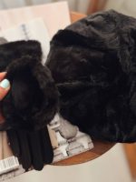 دستکش ساتنی مچ خز - Image 2