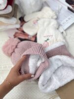 ست کلاه و شالگردن طرح گل - Image 8