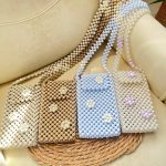 کیف مرواریدی  بابونه