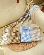 کیف مرواریدی  بابونه