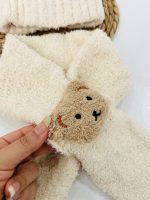 کلاه و شالگردن تدی برجسته بچگانه - Image 7