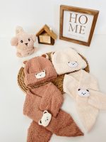 کلاه و شالگردن بوکله خرسی بچگانه