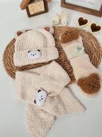 کلاه و شالگردن بوکله خرسی بچگانه - Image 5