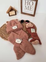 کلاه و شالگردن بوکله خرسی بچگانه - Image 2