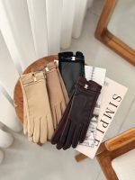 دستکش چرم و جیر سگک دار زنانه - Image 8