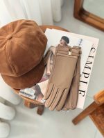 دستکش چرم و جیر سگک دار زنانه - Image 2