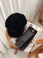 دستکش چرم و جیر سگک دار زنانه - Image 3