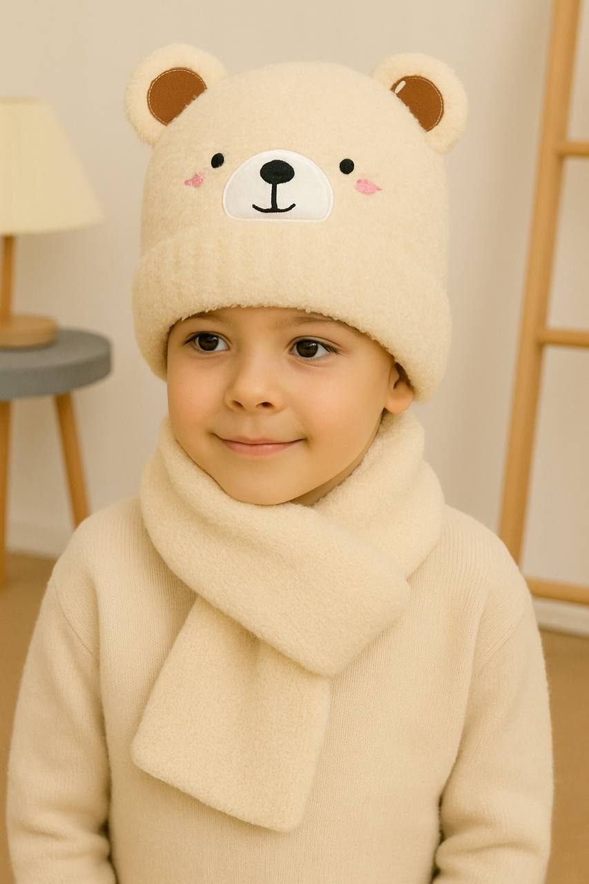 IMG_5607 کلاه و شالگردن بلند موهر بچگانه - Image 9