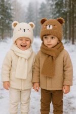 کلاه و شالگردن بلند موهر بچگانه - Image 6