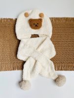 کلاه و شالگردن میکس دکمه ای بچگانه - Image 3