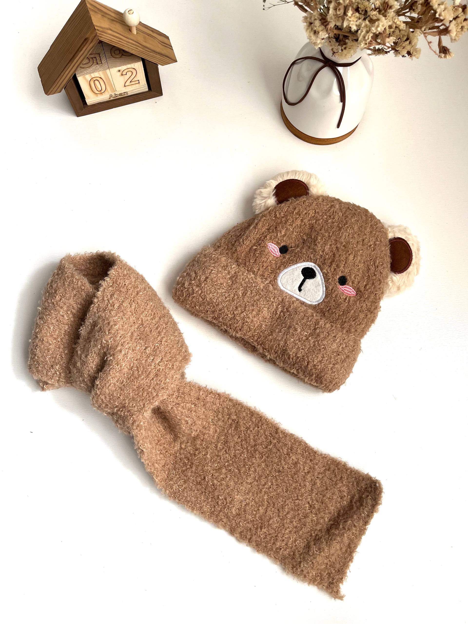 IMG_6013 کلاه و شالگردن بلند موهر بچگانه - Image 4