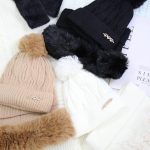 کلاه شال دور خز قلب