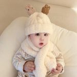 کلاه و شالگردن بوکله خرگوش بچگانه - Image 5