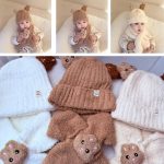 کلاه و شالگردن بوکله خرگوش بچگانه