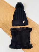 کلاه و شال رینگی پوم دار (میان سایز) - Image 3