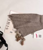 شال پاییزه برشکا چهارخونه ریز