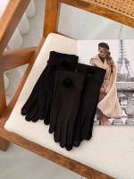 دستکش ساتنی پوم دار