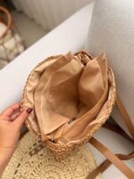 کیف رافیا دسته چرمی - Image 3
