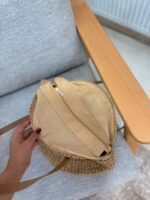 کیف رافیا دسته چرمی - Image 2